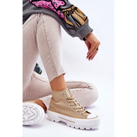 Deportivas Altas Textil Plataforma Big Star LL274160 Beige 7