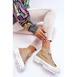 Deportivas Altas Textil Plataforma Big Star LL274160 Beige 8