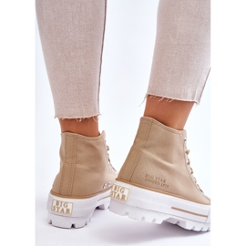 Deportivas Altas Textil Plataforma Big Star LL274160 Beige 5