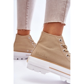 Deportivas Altas Textil Plataforma Big Star LL274160 Beige 4