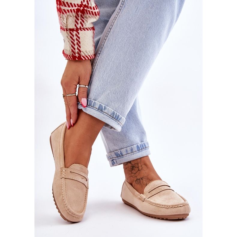 FC3 Mocasines Clásicos Mujer Ante Beige Ivana 2