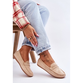 FC3 Mocasines Clásicos Mujer Ante Beige Ivana 6