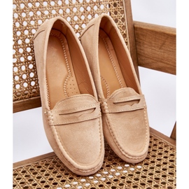 FC3 Mocasines Clásicos Mujer Ante Beige Ivana 7
