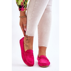 FC3 Mocasines Clásicos Mujer Ante Fucsia Ivana rosa 1