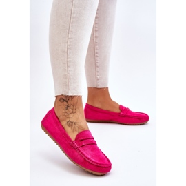 FC3 Mocasines Clásicos Mujer Ante Fucsia Ivana rosa 2