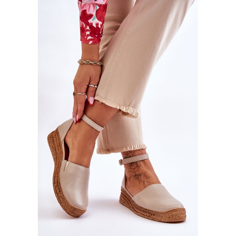 Lemar Sandalias Mujer Piel Alpargatas Beige Moise 2