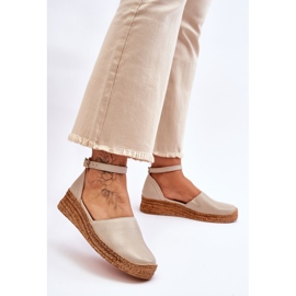 Lemar Sandalias Mujer Piel Alpargatas Beige Moise 3