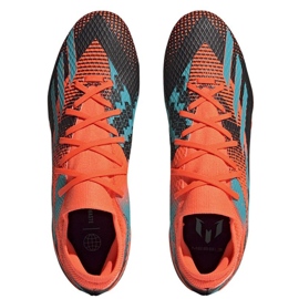 Adidas X Speedportal Messi.3 Fg M GZ5146 zapatos de fútbol naranja naranjas y tintos 2