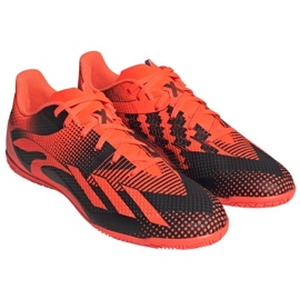 Adidas X Speedportal Messi.4 M ID1737 zapatos de fútbol naranja naranjas y tintos 3