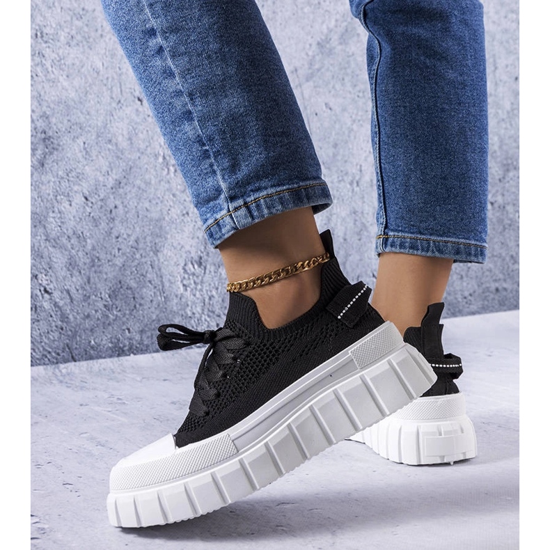 Zapatillas negras plataforma Dubeau negro 1