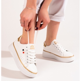 W. Potocki Zapatos deportivos blancos en la plataforma Potocki 2