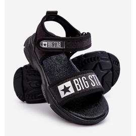 Sandalias Infantiles Velcros Big Star LL374192 Negro 3