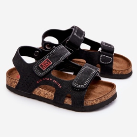 Sandalias Infantiles Ligeras Velcros Big Star LL374141 Negro 2