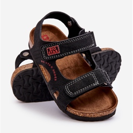 Sandalias Infantiles Ligeras Velcros Big Star LL374141 Negro 3