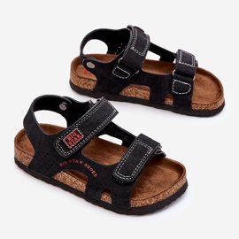 Sandalias Infantiles Ligeras Velcros Big Star LL374141 Negro 4