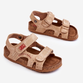 Sandalias Infantiles Ligeras Velcros Big Star LL374140 Beige marrón 5