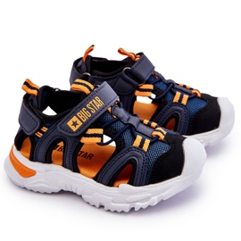 Sandalias Ligeras Infantiles Big Star LL374212 Azul Marino 7