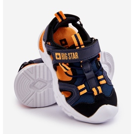 Sandalias Ligeras Infantiles Big Star LL374212 Azul Marino 3