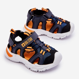 Sandalias Ligeras Infantiles Big Star LL374212 Azul Marino 4