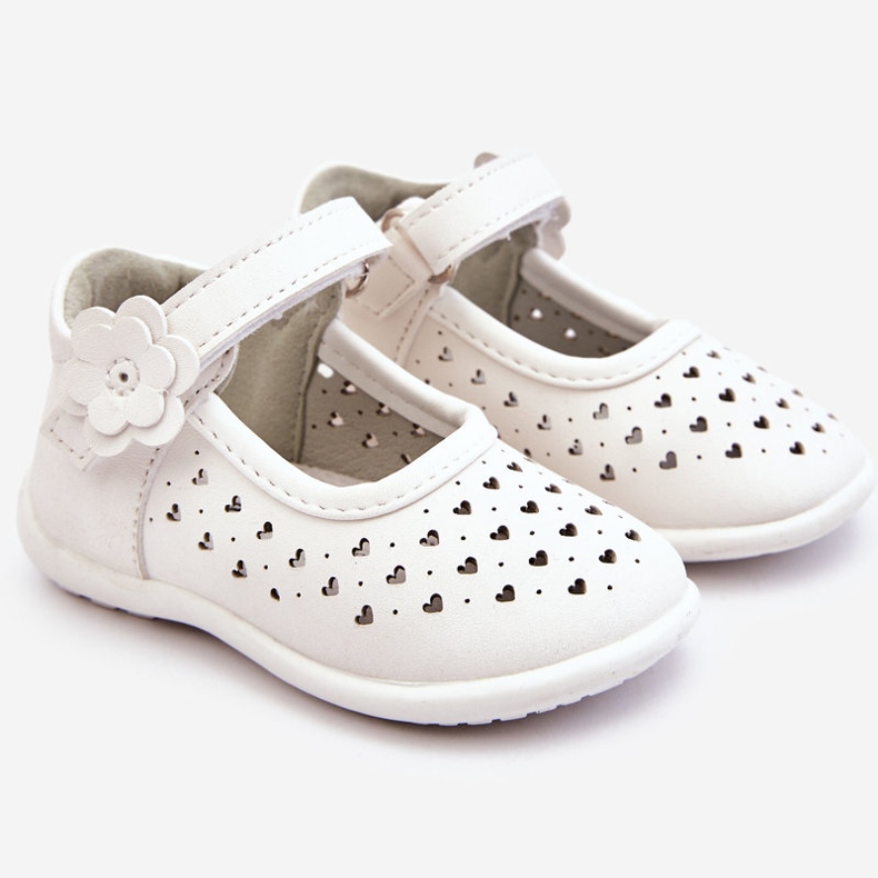 PA1 Bailarinas infantiles altas caladas con velcro Blanco Jianna 1 PA1 Bailarinas infantiles altas caladas con velcro Blanco Jianna 1