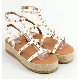 Alize White sandalias tipo alpargata con tachuelas blanco 1