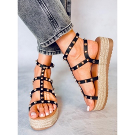 Alize Alpargatas negras con tachuelas negro 4