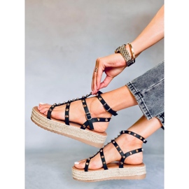 Alize Alpargatas negras con tachuelas negro 5