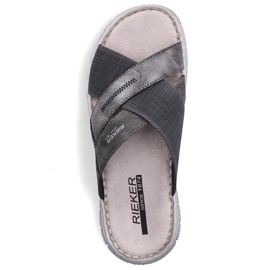 Cómodas zapatillas de hombre grises Rieker 25289-45 6