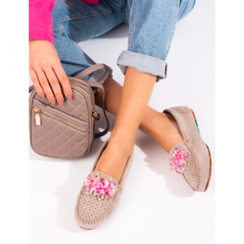 Mocasines mujer ante Shelovet beige 3
