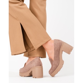 W. Potocki Zapatos tacón mujer ante Potocki beige 2