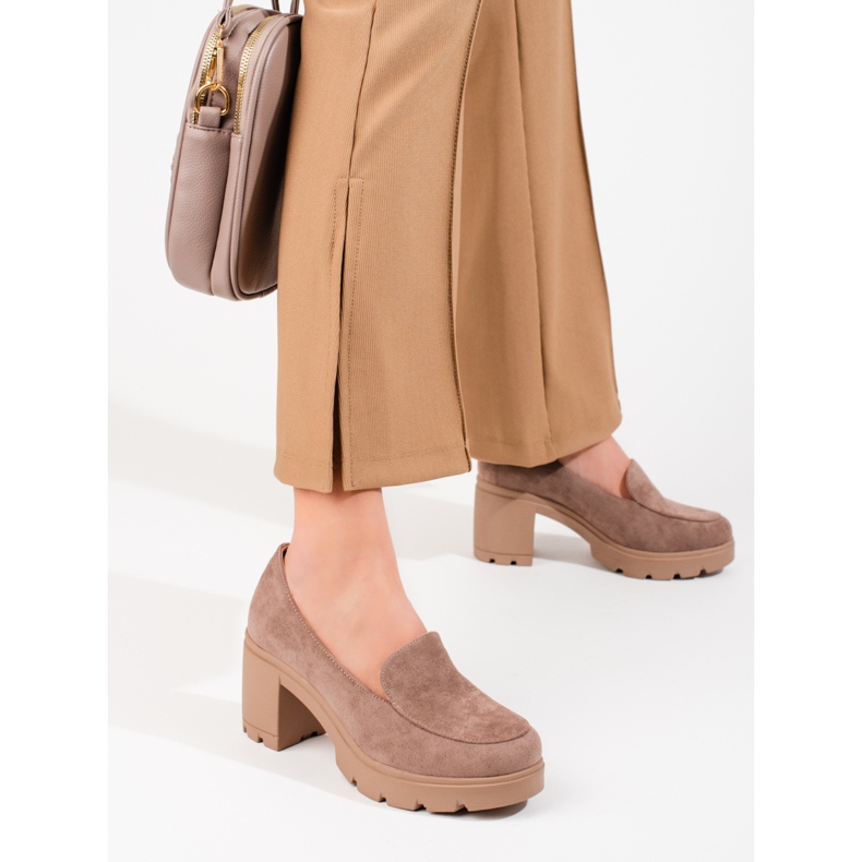 W. Potocki Zapatos tacón mujer ante Potocki beige 1 W. Potocki Zapatos tacón mujer ante Potocki beige 1