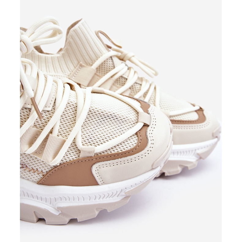 Zapatillas Mujer Calcetín Beige Keaton 1 Zapatillas Mujer Calcetín Beige Keaton 1