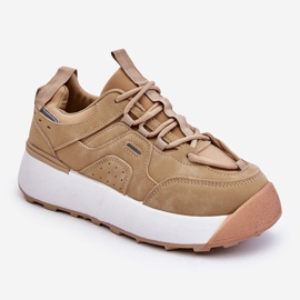 PS1 Deportivas Mujer Plataforma Beige Dakari 4
