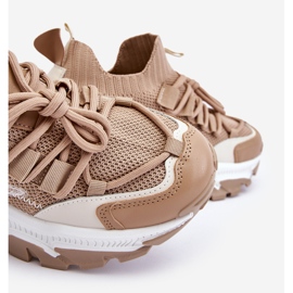 PS1 Zapatillas Mujer Calcetín Slip-on Beige Oscuro Keaton 2 PS1 Zapatillas Mujer Calcetín Slip-on Beige Oscuro Keaton 2