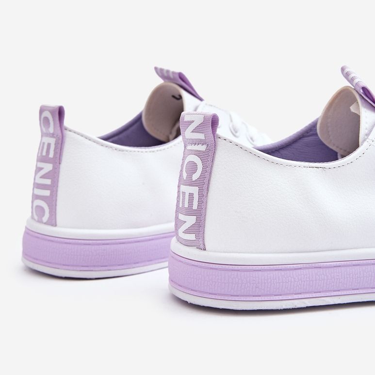 Zapatillas Clásicas Mujer Blanco-Morado Ville 1