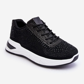 Zapatillas Mujer Con Circonitas Negras Raiden negro 3