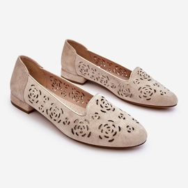 Mocasines Calados Sergio Leone BL627 Beige 7