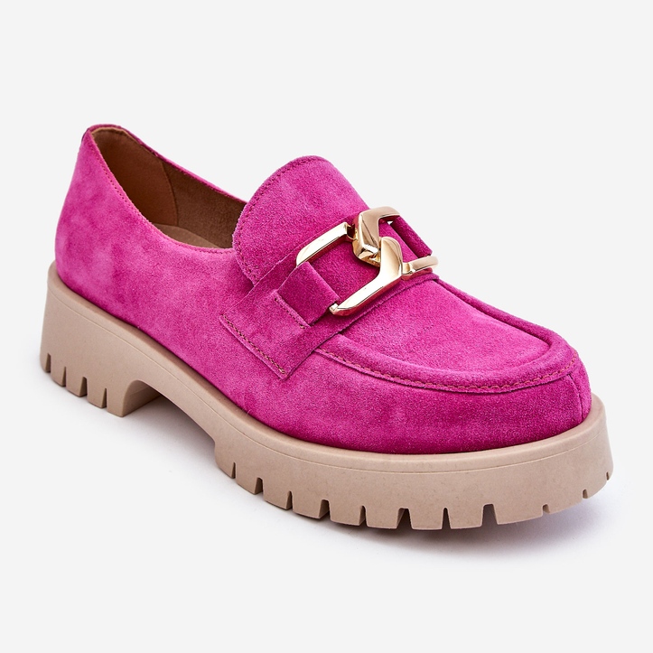 Lemar Mocasines De Ante De Moda Fucsia Rayhan rosa 1