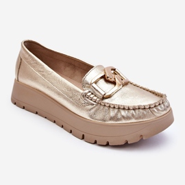 Lemar Mocasines De Plataforma Con Adorno Desmond Dorado 1
