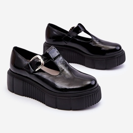 Lemar Zapatos lacados de moda en una plataforma masiva, Colson negro 7