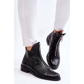 Botines Piel Cremallera Nicole 2785/037 Negro 3