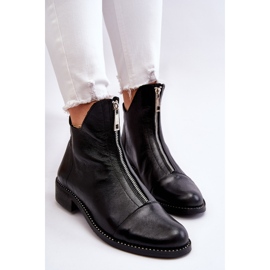Botines Piel Cremallera Nicole 2785/037 Negro 7