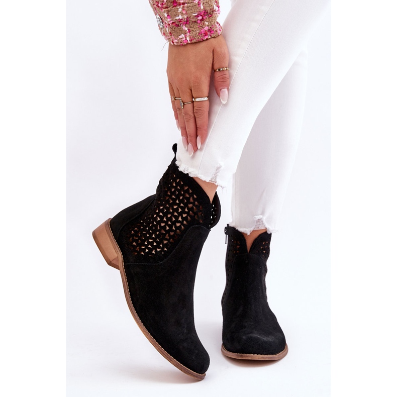 Botas Ante Nicole 2791/028 Negro 1