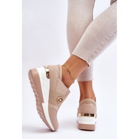 Deportivas Mujer Sin Cordones Beige Jonas 5