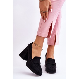 Vinceza Zapatos De Salón De Ante Con Tacón Grueso Y Plataforma Black Adriel negro 1