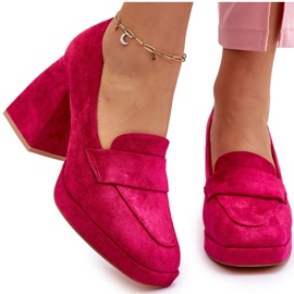 Vinceza Salón Fucsia Adriel De Ante Con Tacón Grueso Y Plataforma rosado 7
