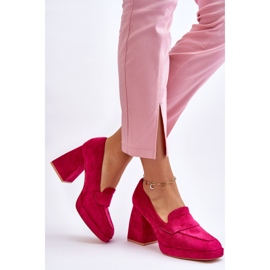 Vinceza Salón Fucsia Adriel De Ante Con Tacón Grueso Y Plataforma rosado 4