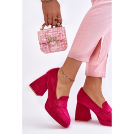 Vinceza Salón Fucsia Adriel De Ante Con Tacón Grueso Y Plataforma rosado 3