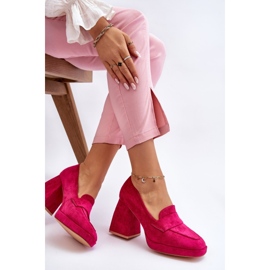 Vinceza Salón Fucsia Adriel De Ante Con Tacón Grueso Y Plataforma rosado 5