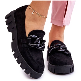 Vinceza Mocasines Mujer Ante Plataforma Negro Bennett 8